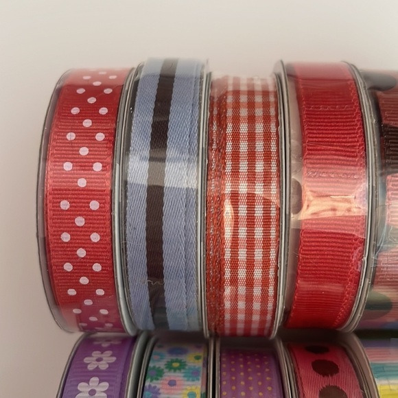 13 Ribbon Rolls American Crafts Elements & Premium New Crafts Gift Wrap Home - Picture 2 of 8